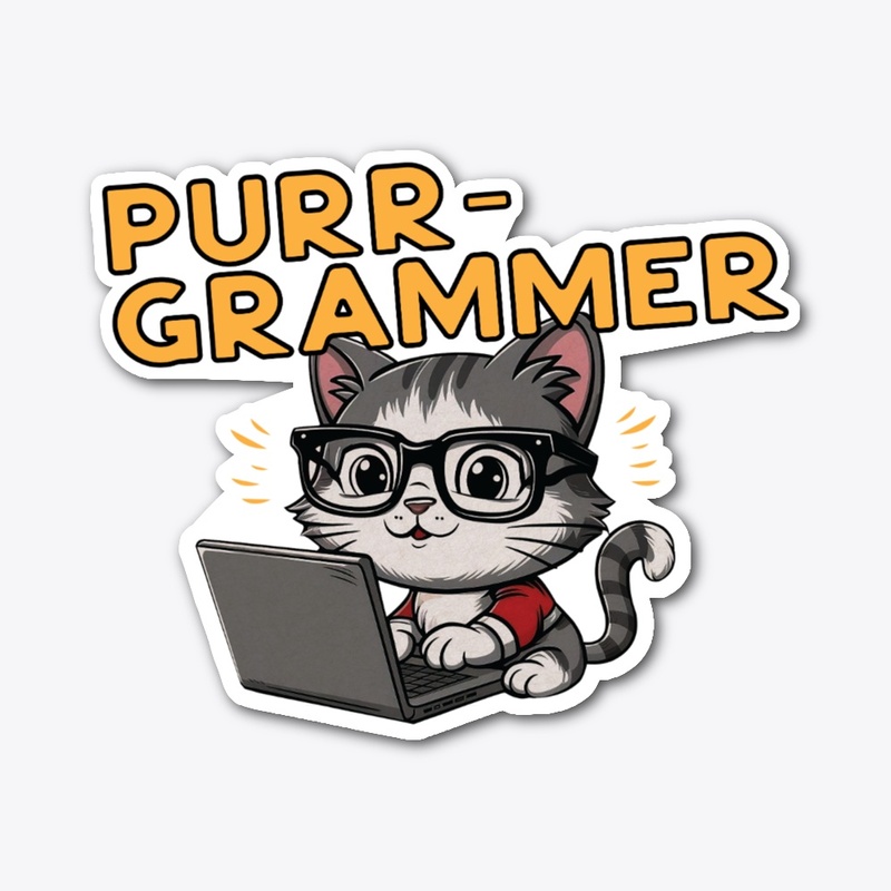 Purr-grammer Cat