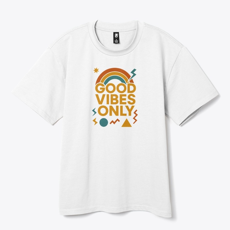 Good Vibes Only Retro Aesthetic Design