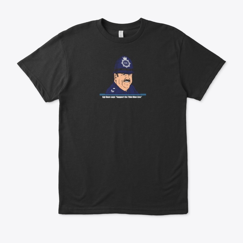 Sgt Dave Thin Blue Line Mens T-shirt 2