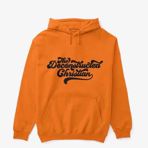 Deconstructed Safety Orange T-Shirt Front