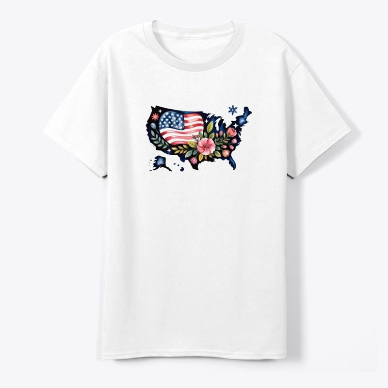 Silhouette of the USA