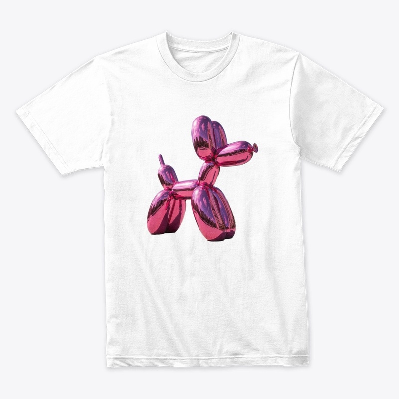 pink Balloon Dog sculpture
