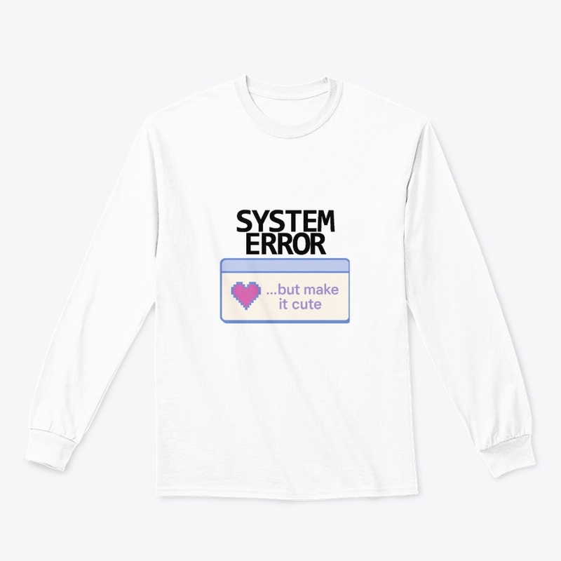 System Error (BLACK) Y2K Glitch Merch