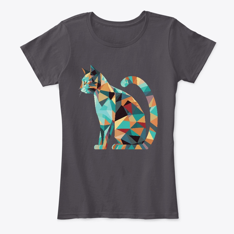 Cat in geometric art 