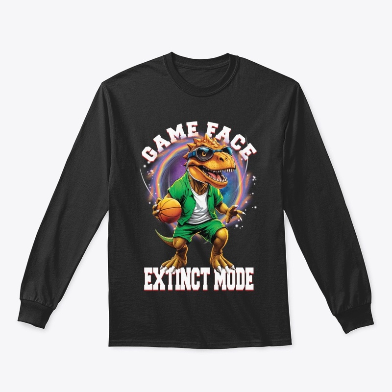 Dino Basket Ball Black T-Shirt
