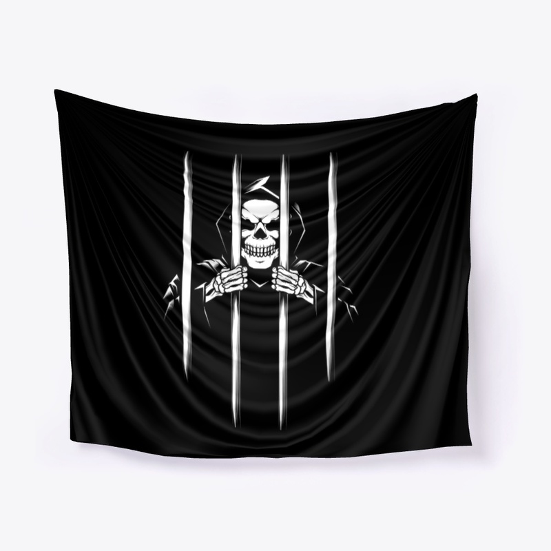 The grim skull in prison