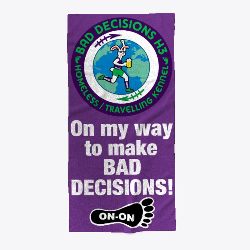 BDH3 On My Way Beach Towel