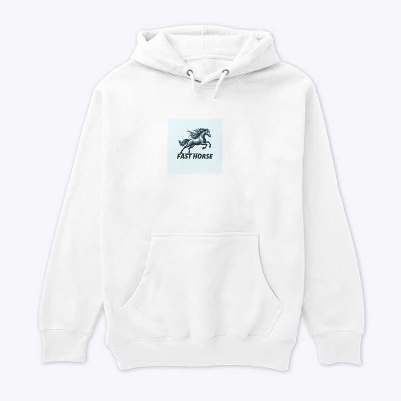White colour full sleeve Hoodi customis