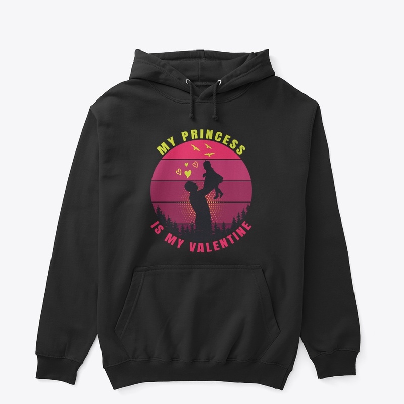 Valentine Daughter love T'Shirt Design