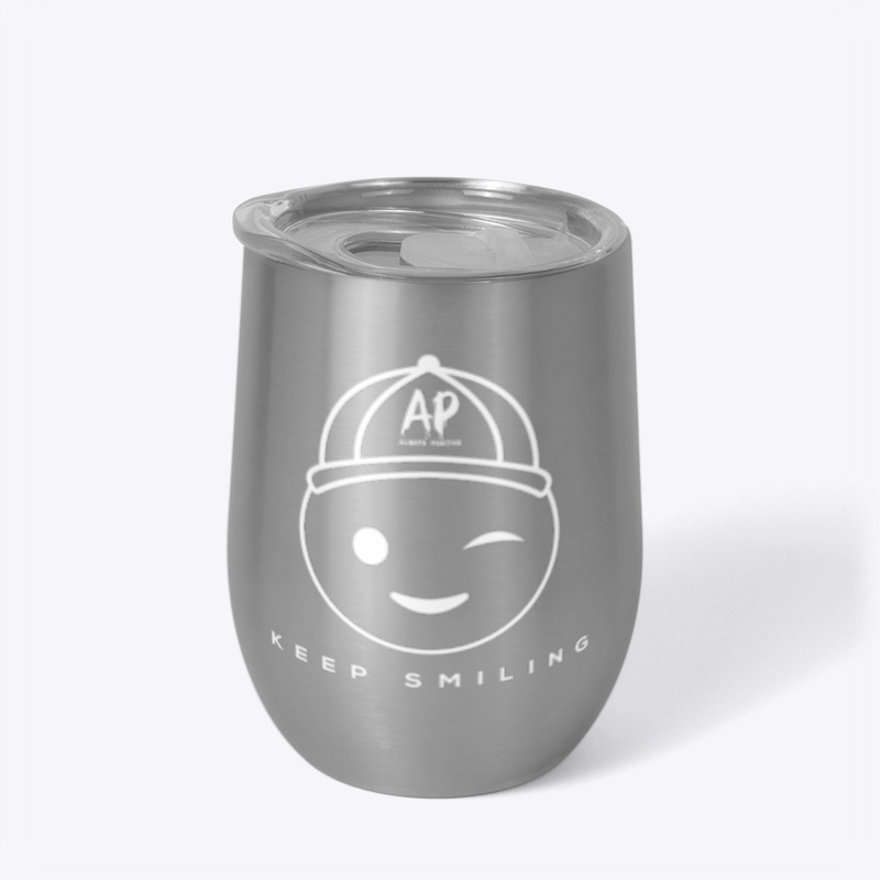 Keep Smiling Wink Emoji - Tumbler