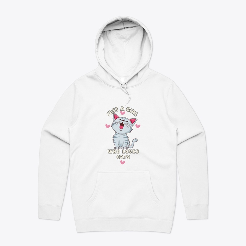 Girl Who Loves Cats – Cat Lover T-Shirt