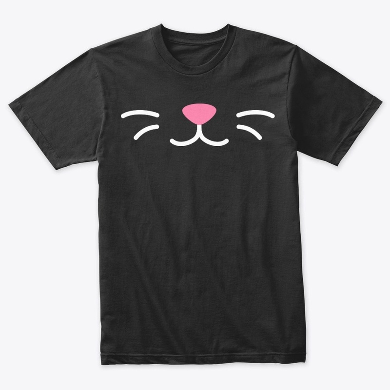 Cat lips face white