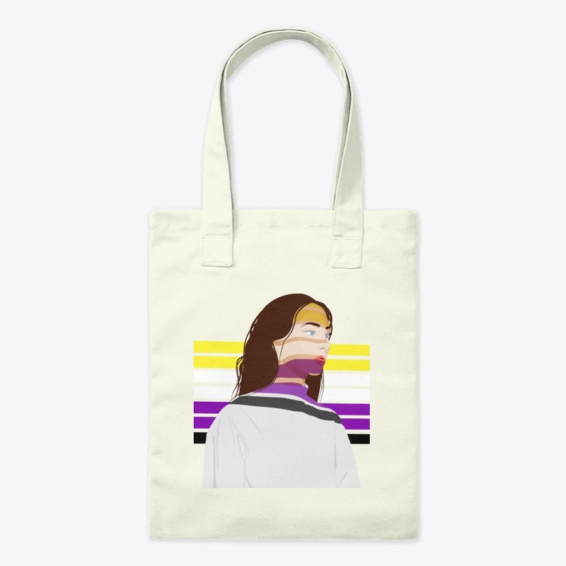 Non-binary support girl
