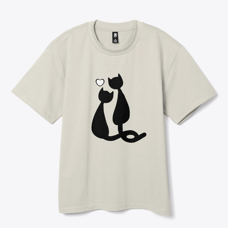 Couple Cat T-shirt Design