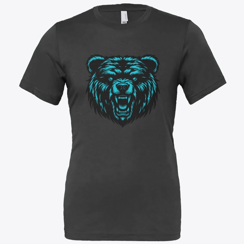 Powerful Angry Bear Artwork
