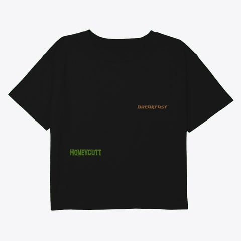 Honeycutt Breakfast Black T-Shirt Front