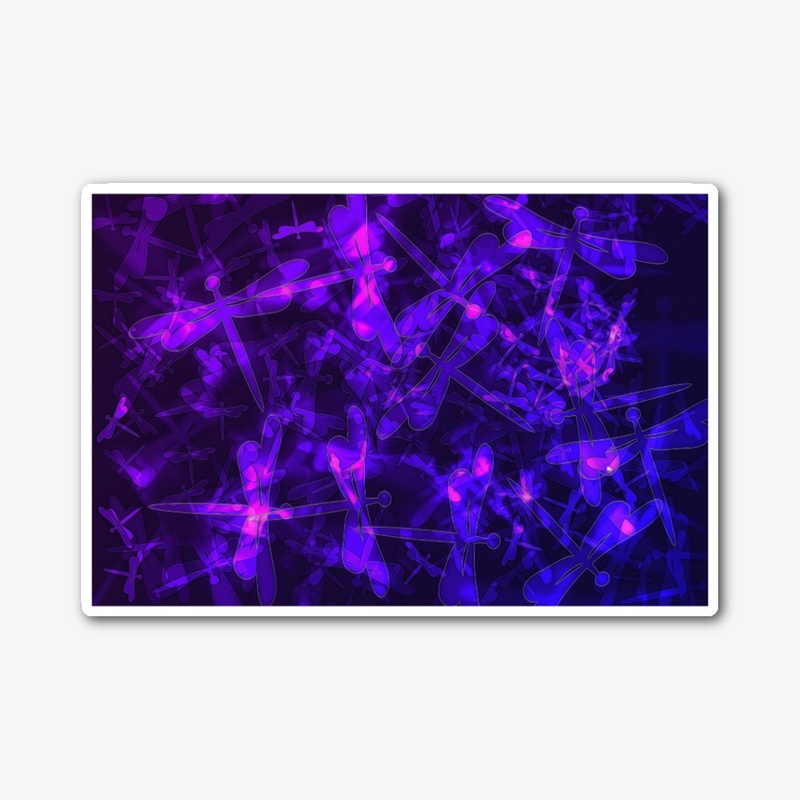Purple Bokeh Dragonflies