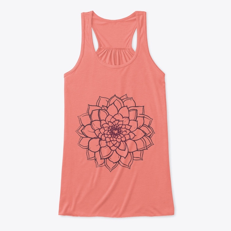 Mandala Flower Purple Petals Outlines