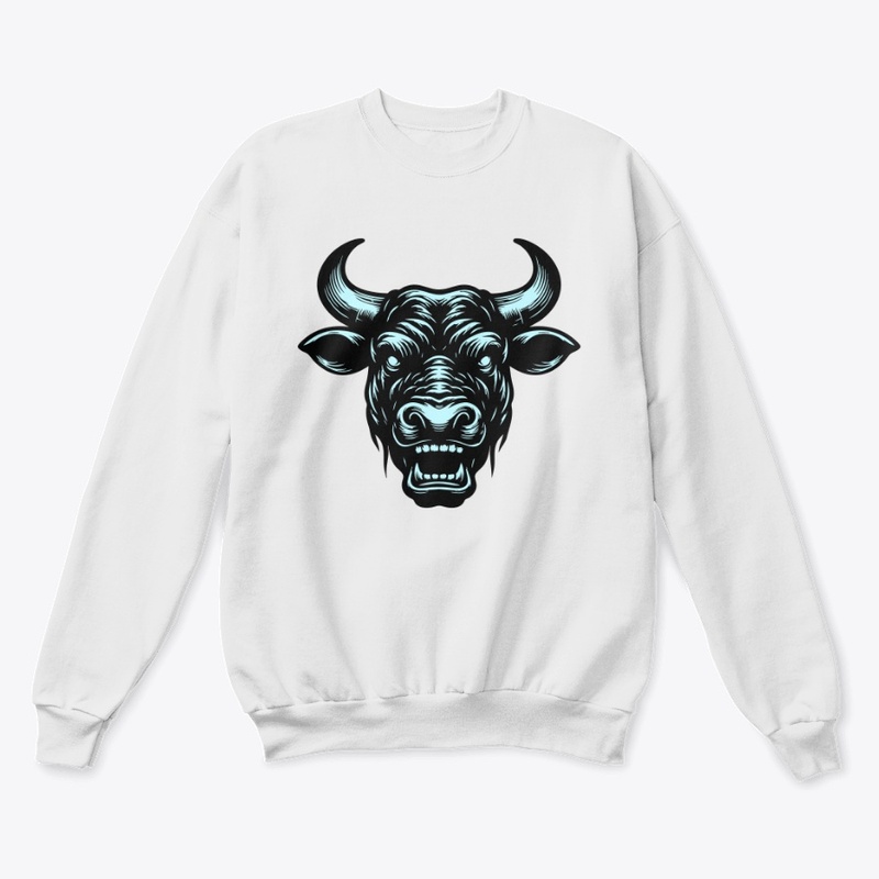 Wild Angry Cow Graphic