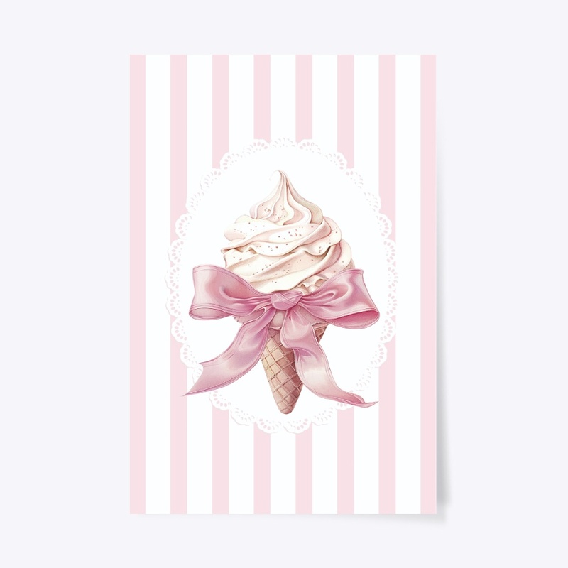 Pink Bow with Vilina Ice Cream