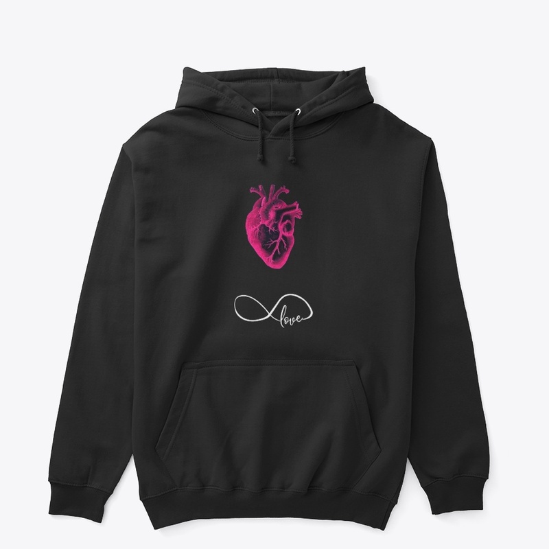 Infinite love black hoodie