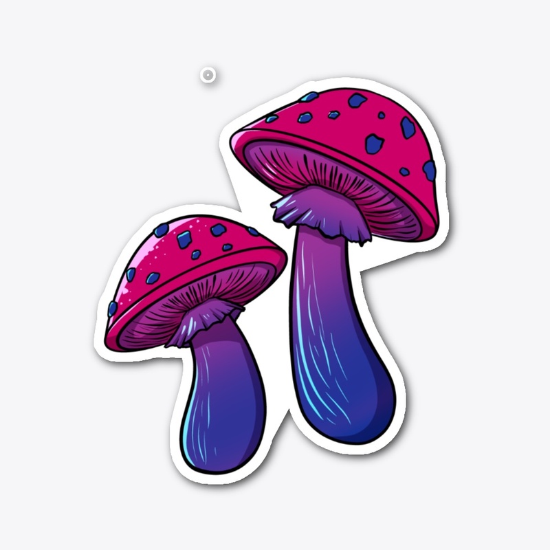 PRIDE MUSHIES! Bisexual flag