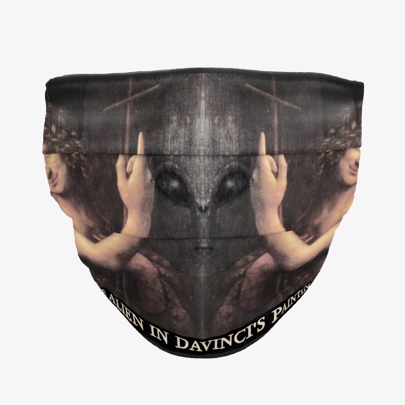 The Alien In Davinci's Painting  T-shirt