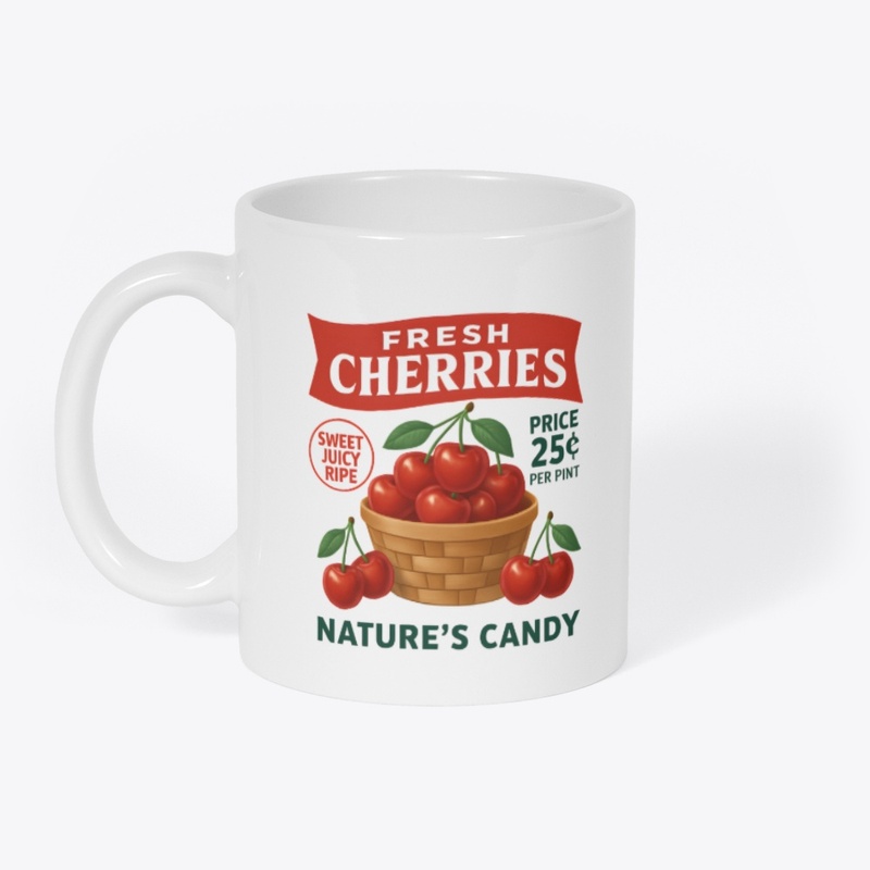 Nature's Candy | Vintage Cherries Art