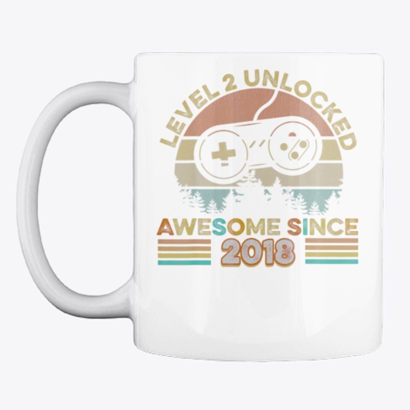 2nd Level 2 Unlocked Born In 2018 Gift
