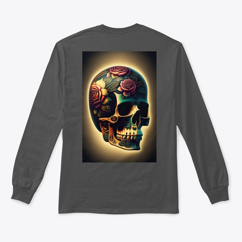 Skull Head With Tattoos 