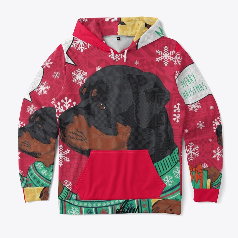 Rottweiler Merry Christmas 