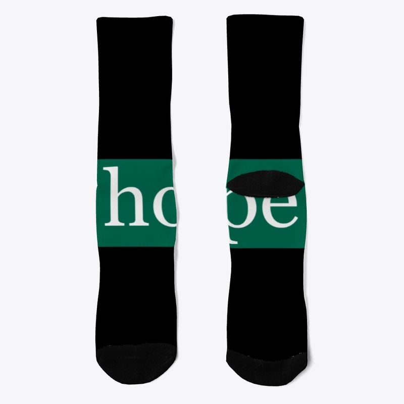 Hope Written in White on Green