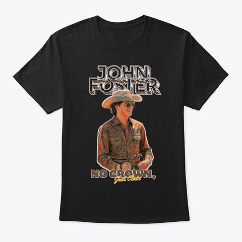John Foster Shirt  Black T-Shirt Front