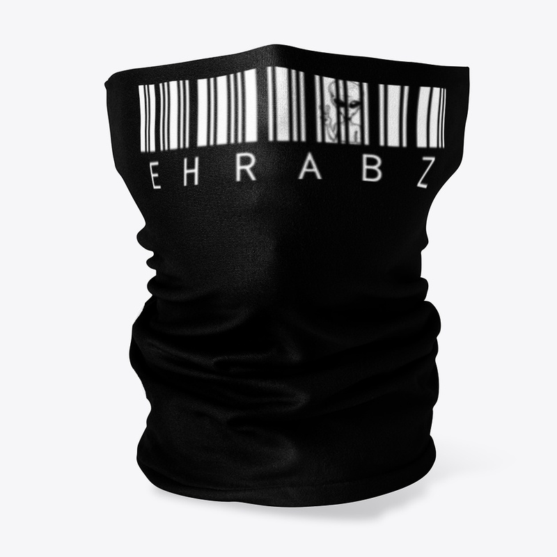 White Barcode Neck Gaiter