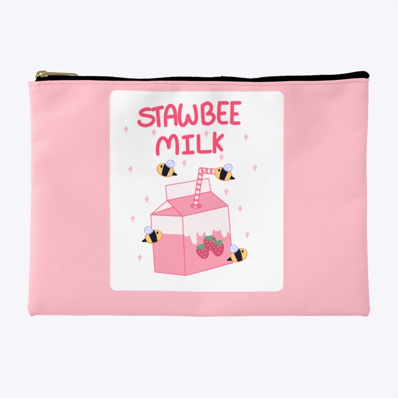 Stawbee Milk Pencil Pouch