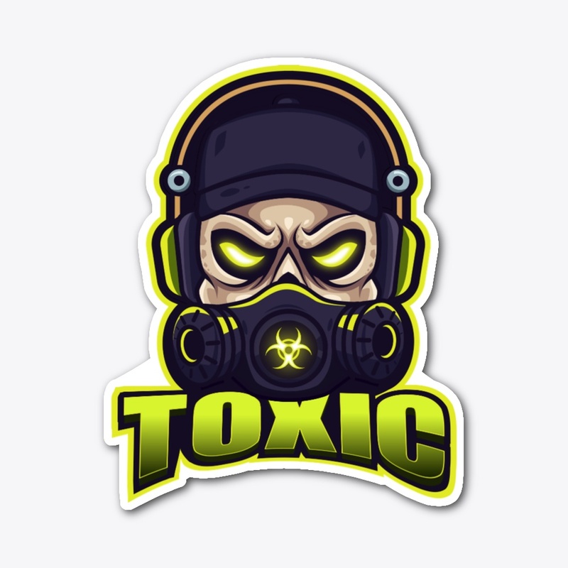 Toxic Skull Sticker