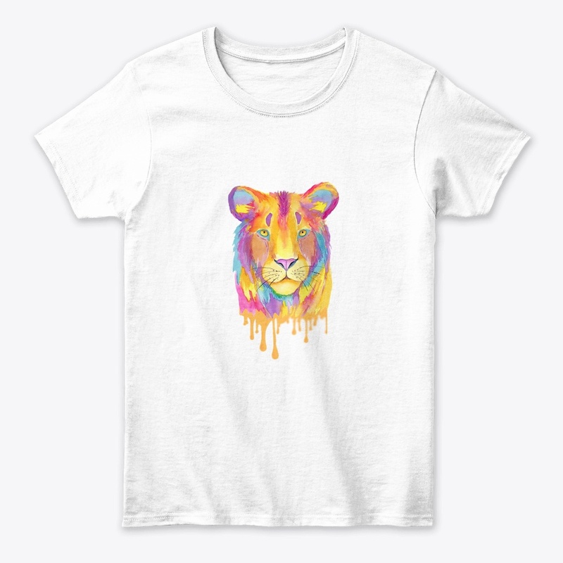 Lion print tee