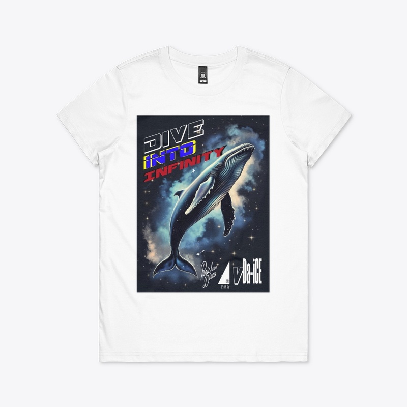 Dive Into Infinity Dark Whale Unisex Tee