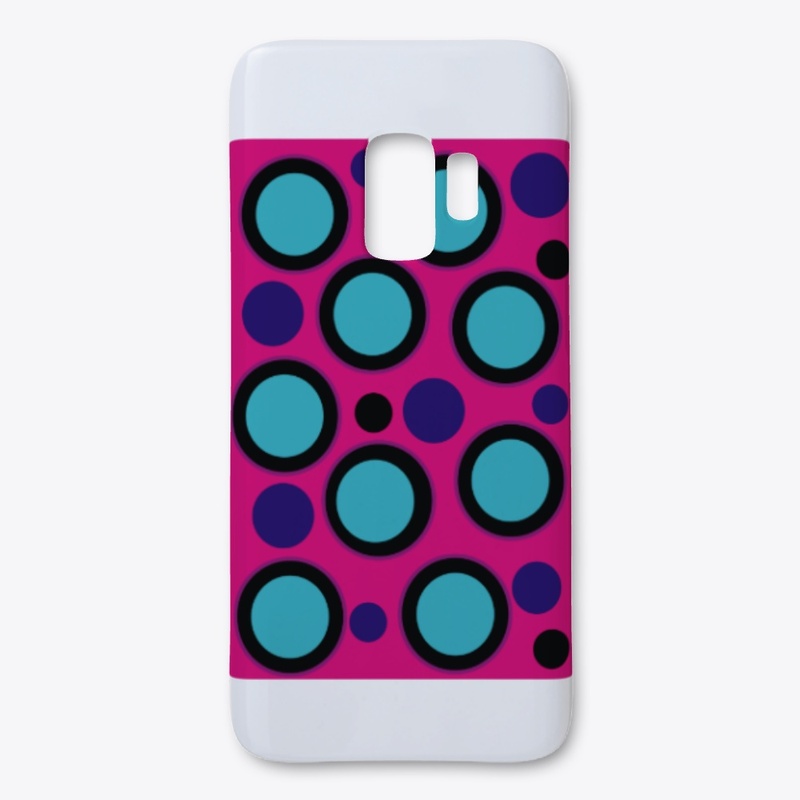 Cute Magenta circle Phone case