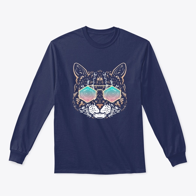 Cute Cat in Sunglasses (Colored+sg10)