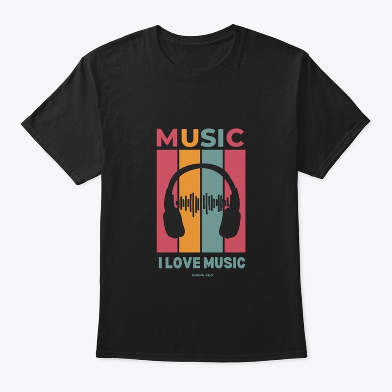 "LOVE MUSIC" TEES BY QUANTUM WOLF 