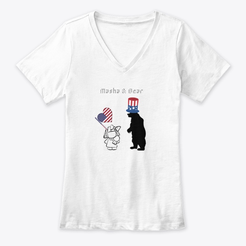Masha & Bear Happy Independence day Tee!