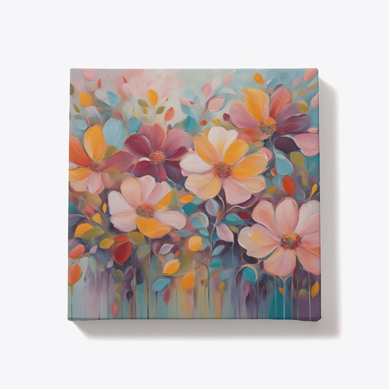 "Quality Time Flower "canvas decor