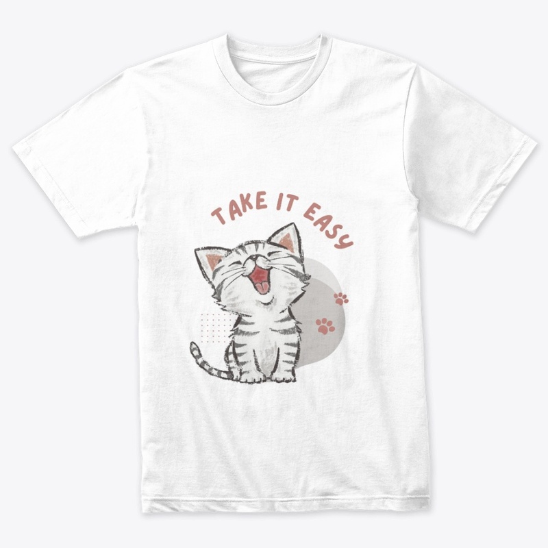 Cat print t-shirt 