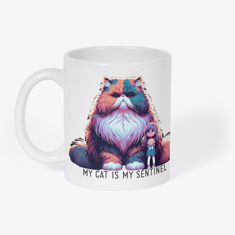 My Cat Is My Sentinel White