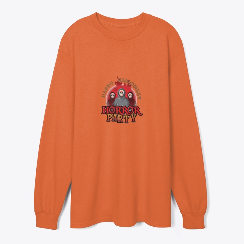Orange Halloween long sleeve shirt