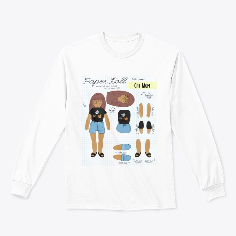 Cat Mom Paper Doll Design 2 | Cat Tee