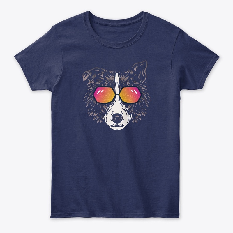 Cute Dog in Sunglasses (Colored+sg02)