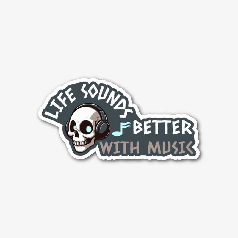 skull headphones - music lover