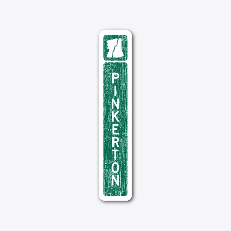 Pinkerton NH TownLine Sign Green White